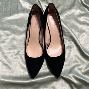 Black Suede Nine West Heels size 10